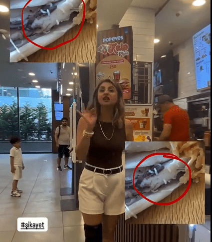 Popeyes tavuk kurtlu çıktı skandalı Ümraniye'yi salladı! Müdürün 2 saatlik