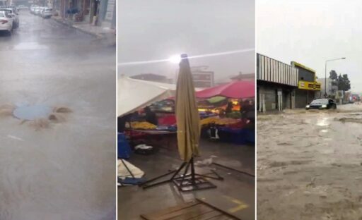 İzmir’de sağanak ve fırtına hayatı olumsuz etkiledi. Sağanak nedeniyle rögarlar