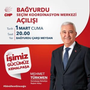 Cumhuriyet Halk Partisi Kemalpaşa İlçe Başkanlığı, ilçedeki ilk Seçim Koordinasyon