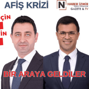 Bayraklı’da AK Parti seçim aracında CHP Bayraklı Belediye Başkan Adayı