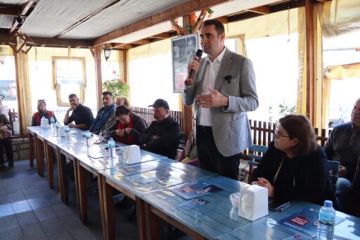 CHP Aliağa Belediye Başkan Adayı Çağatay Güç, Güzelhisarlı hemşehrileri ile