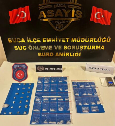 Buca İlçe Emniyet Müdürlüğüne bağlı Narko Alan ekipleri tarafından bölgemizde