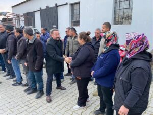 Ödemiş’in 99 mahallesinde seçim çalışmalarını sürdüren CHP Ödemiş Belediye Başkan