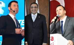 Balçova Belediye Başkanı Onur Yiğit, Bornova Belediye Başkanı Ömer Eşki