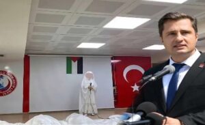 İstanbul Gaziosmanpaşa’da Küçükköy Kız Anadolu İmam Hatip Lisesi’nde ‘Filistin’e destek’