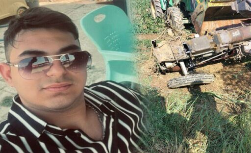 İzmir’in Ödemiş ilçesinde, seyir halindeyken tekerleğin yerinden çıkması sonucu sürücüsünün