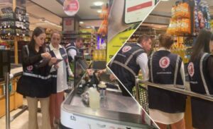 Ankara’da Ticaret Bakanlığı ekipleri, yaklaşan Kurban Bayramı öncesi marketlerde temel