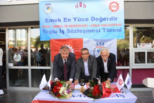Urla Belediyesi ve DİSK 4 No’lu Şube arasında imzalanan toplu