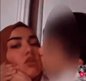 Sosyal paylaşım sitesi TikTok’ta bir genç kadının çocuk yaştaki kuzeniyle