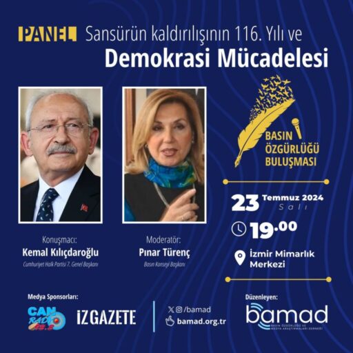 Basın Özgürlüğü ve Medya Araştırmaları Derneği (BAMAD), ülkemizde sansürün kaldırılışının