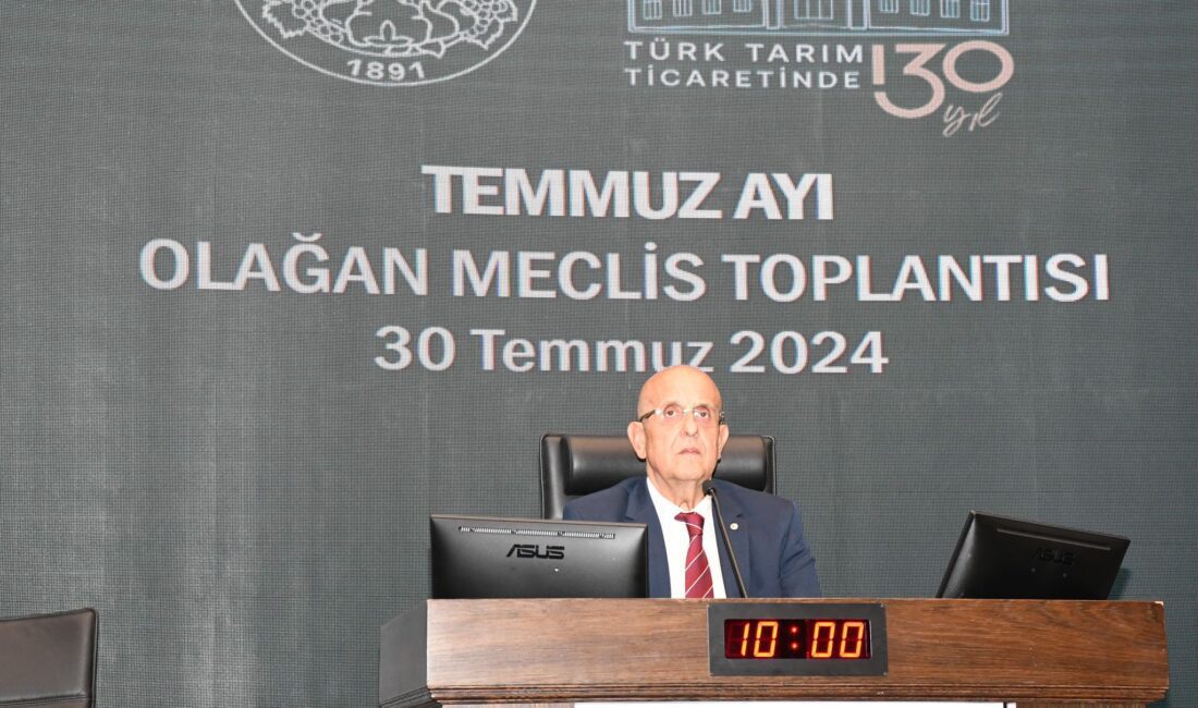 İzmir Ticaret Borsası Temmuz ayı olağan meclis toplantısı Ömer Gökhan