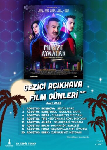 İzmir Büyükşehir Belediyesi Gezici Açıkhava Film Günleri 1 Ağustos’ta başlıyor.