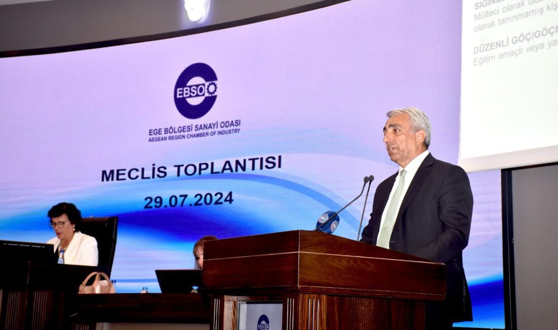 HAKAN ÜRÜN’ÜN GÖZÜNDEN “MÜLTECİ ve TÜRKİYE SORUNLARI” Ege bölgesi sanayi odası temmuz ayı olağan meclis toplantısın da