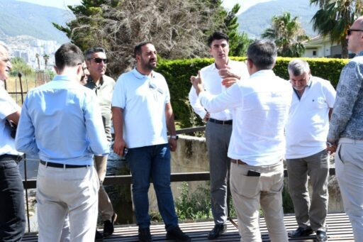 Narlıdere Belediye Başkanı Erman Uzun, İZSU Genel Müdürü Gürkan Erdoğan