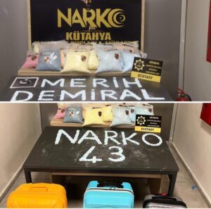 Kütahya Narkotik Suçlarla Mücadele Şube Müdürlüğü Yapılan operasyonun ardından yaptığı