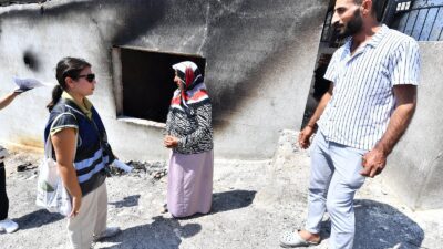 İzmir Büyükşehir Belediyesi, Yamanlar Dağı yangınının ardından 100 personelle 7