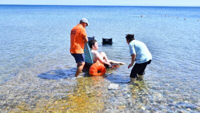 İzmir Büyükşehir Belediyesi Engelsiz İzmir Şube Müdürlüğü, denize gitmek isteyen