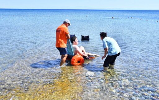 İzmir Büyükşehir Belediyesi Engelsiz İzmir Şube Müdürlüğü, denize gitmek isteyen