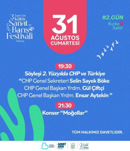 Gömeç Belediyesi ve Balıkesir Büyükşehir Belediyesi işbirliği ile bu
sene 3.sü