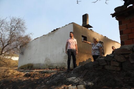 Bayraklı'nın Doğançay, Onur ve Körfez mahallelerinde büyük hasarlara neden olan