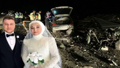 Kütahya'nın Tavşanlı ilçesinde düğün yapan Mustafa (23) ile Havvanur Özer