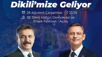 28-29-30 Ağustos tarihlerinde gerçekleşecek 38. Dikili Kültür, Demokrasi ve Emek