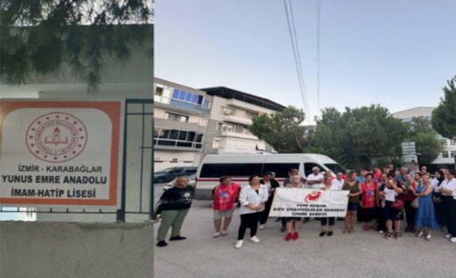İzmir Karabağlar'da Vali Nevzat Ayaz Anadolu Lisesi yeni binasının, İmam