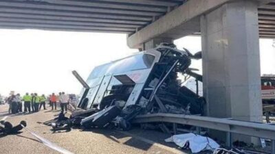 İzmir'den Ağrı'ya gitmek üzere yola çıkan yolcu otobüsünde meydana gelen