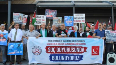 Saadet Partisi İzmir İl Başkanlığı, Gazze'de işledikleri soykırım nedeniyle İsrailli
yetkililerle