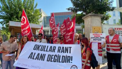 Tip İzmir İl Örgütü bugün yaptıkları bir basın açıklaması ile