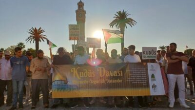 İzmirli Müslümanlar Filistin İçin Meydanlara Çıkıyor Hamas lideri ve şehid