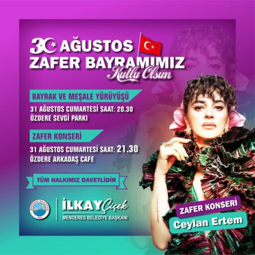 Menderes Belediyesi tarafından 30 Ağustos Zafer Bayramı için hazırlıklar tamamlandı.Coşkuyla