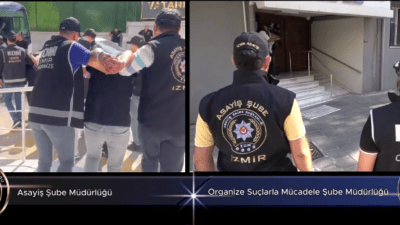 İzmir Cumhuriyet Başsavcılığı koordinesinde; Organize Suçlarla Mücadele Şube Müdürlüğü, Asayiş