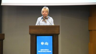 İZTB Ağustos Ayı Olağan Meclis Toplantısı'nda konuşan Başkan Işınsu Kestelli,