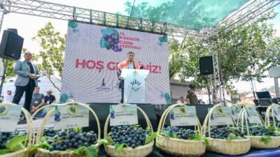 Karabağlar’ın coğrafi işaretli ürünü Kavacık üzümünü tanıtmak amacıyla bu yıl