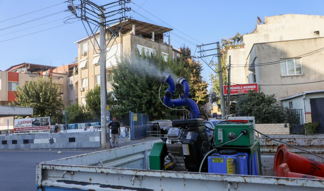 Buca Belediyesi, beyaz sineklere karşı ilaçlama başlattı Buca Belediyesi, son dönemde aniden artan beyaz sinek popülasyonuna karşı