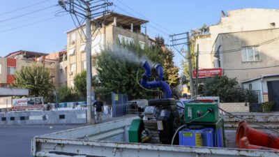 Buca Belediyesi, son dönemde aniden artan beyaz sinek popülasyonuna karşı