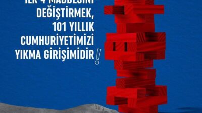 Çağdaş Yaşamı Destekleme Derneği bir basın açıklaması yayınlayarak Anayasanın 4.