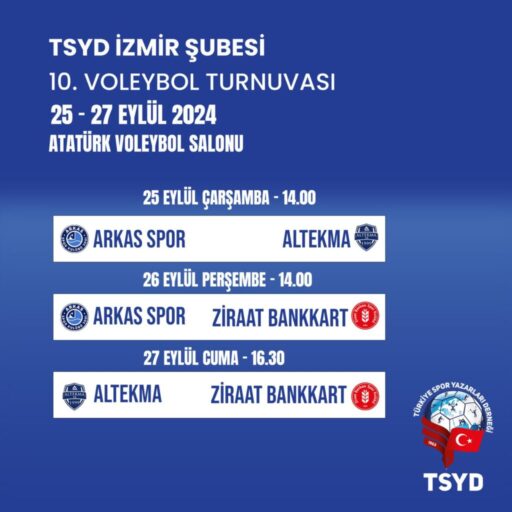 TÜRKİYE Spor Yazarları Derneği (TSYD) İzmir Şubesi'nin geleneksel olarak düzenlediği