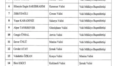 Cumhurbaşkanı Erdoğan'ın imzasıyla Valiler Kararnamesi yayımlandı. Kararnameye göre 16 ilin