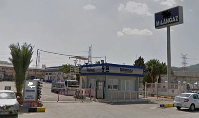 İzmir’in Bornova ilçesindeki Işıkkent mevkiinde bulunan Milangaz dolum tesisleri etrafındaki