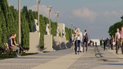 Muğla Büyükşehir Belediyesi Sağlıkçılar Anıtı’nın da içinde bulunduğu
Yalçın İnan Parkı’nı