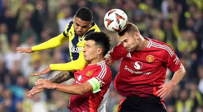 Temsilcimiz Fenerbahçe, Avrupa Ligi 3. hafta maçında Kadıköy'de Manchester United 'la 1-1