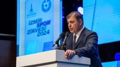 Bugün yapılan İzmir spor zirvesinde İzmir büyükşehir belediye başkanı Cemil
