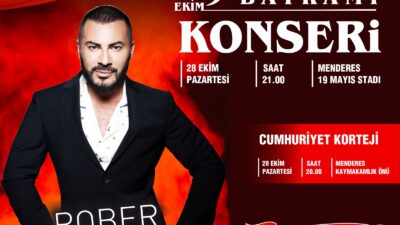 Menderes Belediyesi, 29 Ekim Cumhuriyet Bayramı etkinliklerinde Rober Hatemo konseri