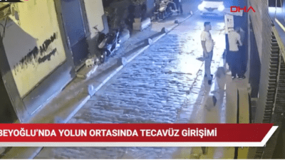Beyoğlu'nda, sokakta yürüyen kadını taciz ettikleri gerekçesiyle biri Mersin, diğeri