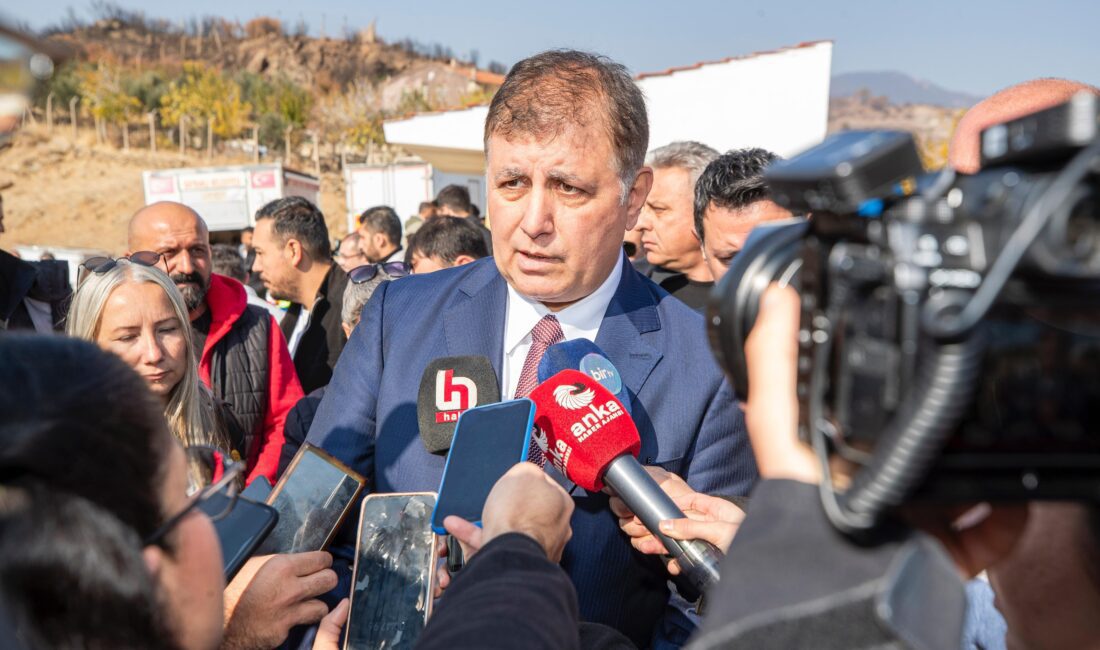 İzmir Büyükşehir Belediye Başkanı Dr. Cemil Tugay, Kovankayası Ağaçlandırma Sahası’ndaki