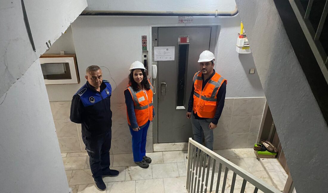 Ödemiş Belediyesi asansör denetimlerini düzenli bir şekilde gerçekleştirirken, güvenli olmadığı