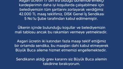 “Asgari ücretin 17 bin 2 TL olduğu dönemde en düşük