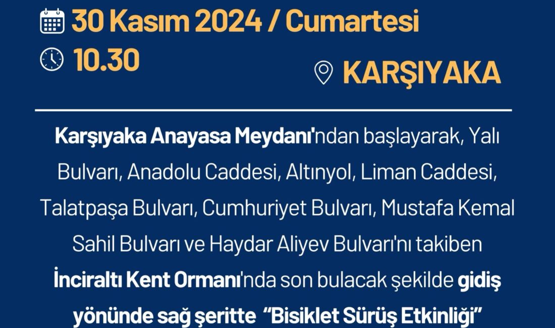 İzmir’de yarın (Cumartesi) Eşpedal Derneği tarafından Dünya Engelliler Günü kapsamında,